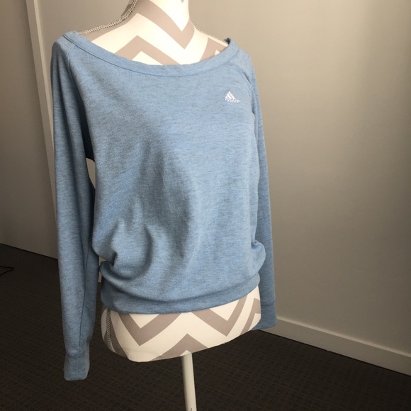 adidas Tops - 🎈Adidas Top Long Sleeve Light Sweatshirt Blue S